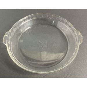 PYREX 9.5" 24cm Textured Scalloped Pie Baking Plate - 229 Made‎ in USA - Vintage